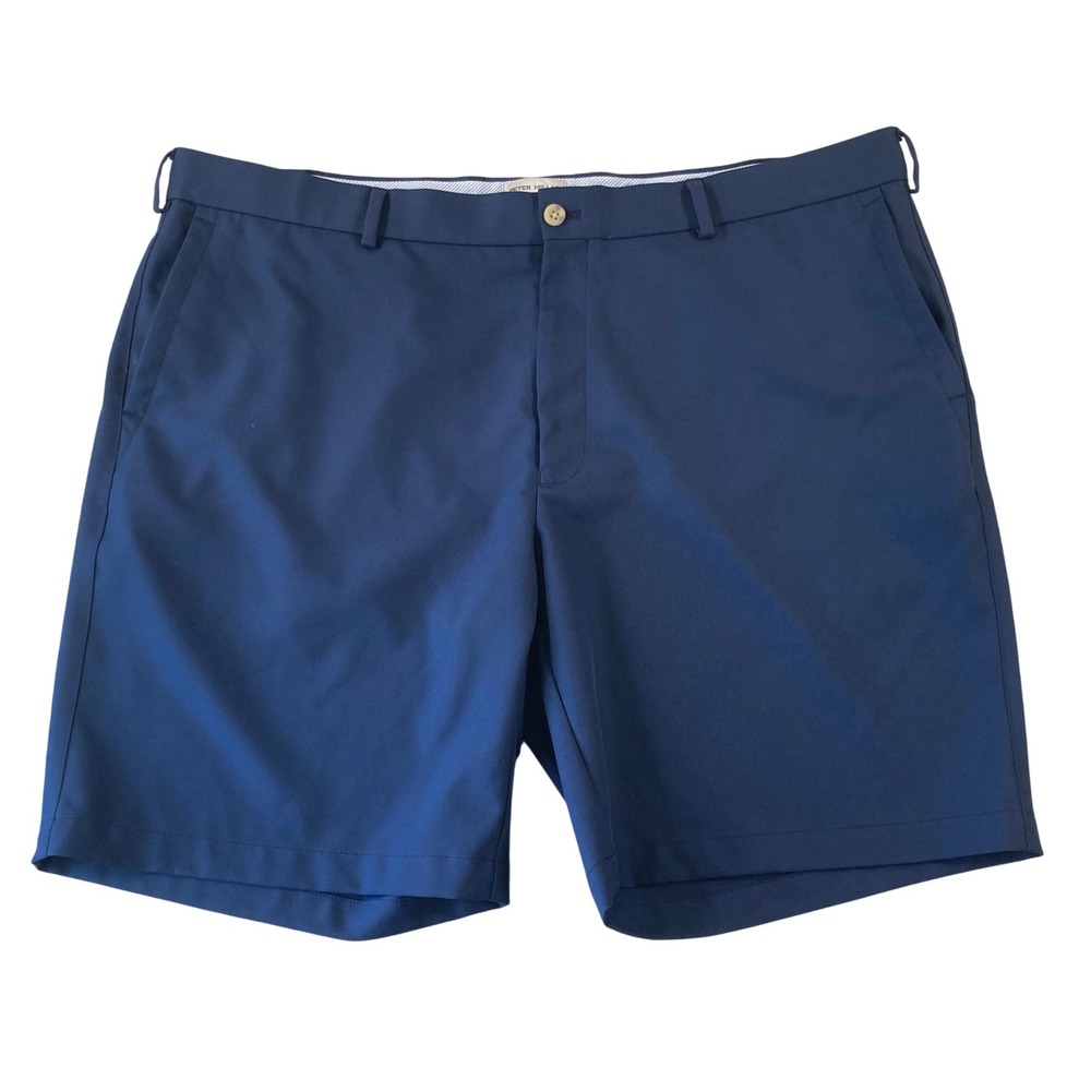 Peter Millar Mens 42 Performance Golf Shorts Navy Blue ME0EB82